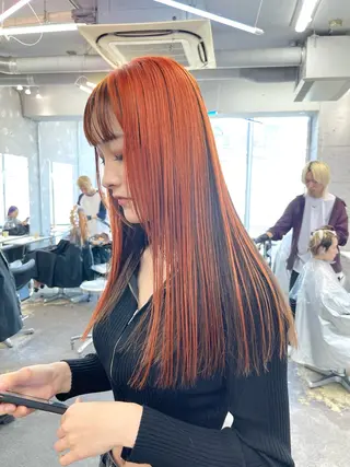 ロング カラー レイヤーカットとハイ トーン/HIROKIのヘアスタイル