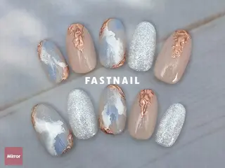 セミロング ファストネイル イオンモール堺北花田のネイルデザイン