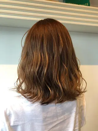 ミディアム カラー 💐パーソナルカラー /市橋加菜💐のヘアスタイル