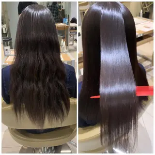 ロング 髪質改善ストレート アオヤギのヘアスタイル