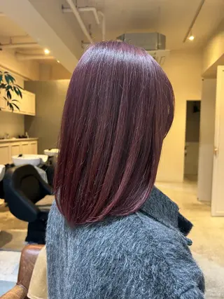 セミロング 🔥髪質改善×似合せ 🔥【天神美容室】のヘアスタイル