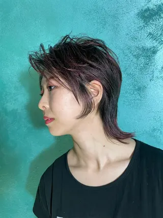 ミディアム MODEks eau 佐藤優志のヘアスタイル