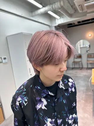 ショート カラー ミルクティーベージュ 💫HARUTOのヘアスタイル