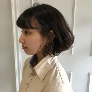 ショート カラー パーマ 【ショート特化】 森本　祐太のヘアスタイル