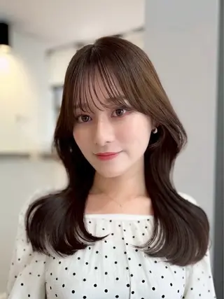 ロング カラー 立川 🫧 ブリーチ 艶髪カラー🧸✨️のヘアスタイル