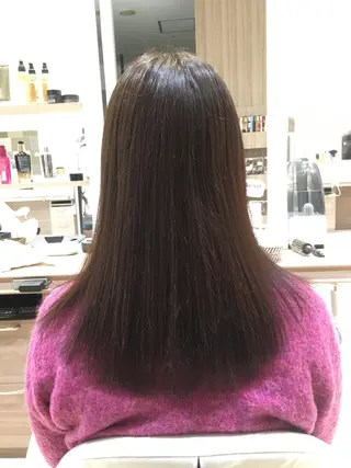 セミロング カラー 🔸縮毛矯正🔸 カソリ　ナユタのヘアスタイル