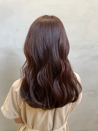 セミロング カラー 高山🐬髪質改善 池袋で縮毛矯正のヘアスタイル