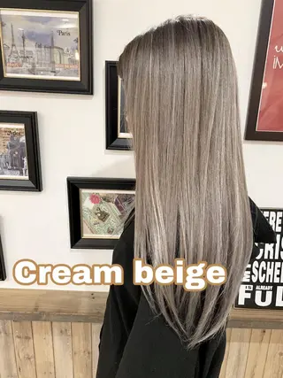 ロング カラー ヘアアレンジ hair design NORM所属・吉田裕太/ハイライト ダブルカラーのヘアスタイル