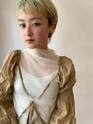 ショート la fith所属・rico_by ヘアとアイブロウのヘアスタイル