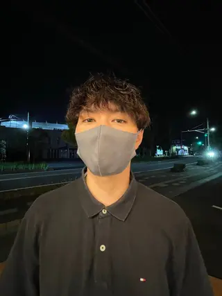 ミディアム パーマ メンズ パーマ特化/ 藤沢/HYOのヘアスタイル