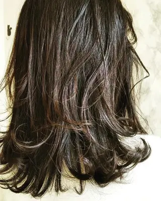 ミディアム 東中野🥇美容室 FLOW東中野店のヘアスタイル