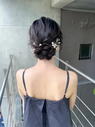 ロング ヘアアレンジ ヘアセット ✴︎Mai✴︎銀座のヘアスタイル