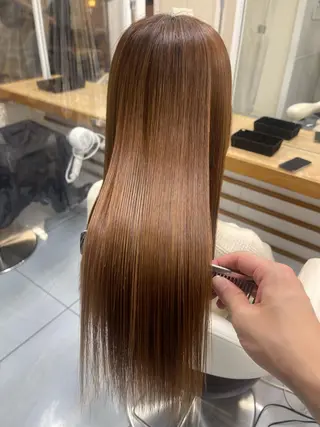 ロング パーマ 髪質改善/縮毛矯正 /ブリーチ矯正/岡部のヘアスタイル