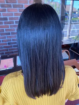 セミロング シムラ カイゲンのヘアスタイル