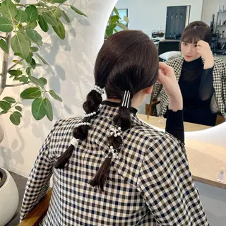 ヘアアレンジ このか🕊️ベージュ /グレージュ/カットのヘアスタイル