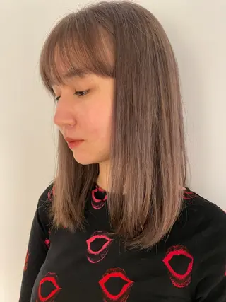 ミディアム カラー Ata.所属・kubo nozomiのヘアスタイル