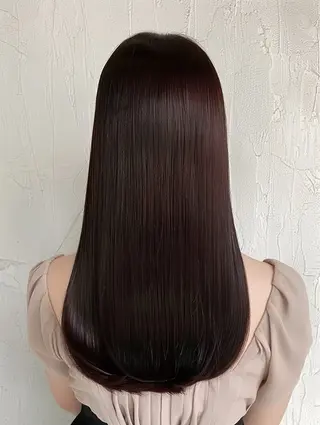 セミロング カラー レイヤー×顔周 り×髪質改善/MIUのヘアスタイル