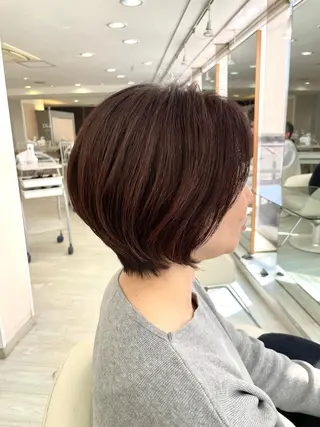 ショート カラー パーマ チーフデザイナー 西川凌史のヘアスタイル