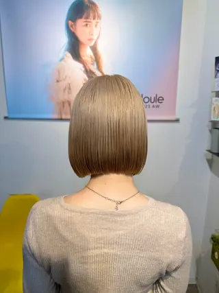 ショート ボブ/ぱつっとボブ/ 谷口 海星のヘアスタイル