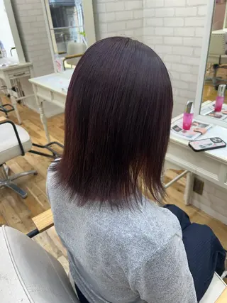 ミディアム 透明感カラー/牧内 楓/インナーカラーのヘアスタイル