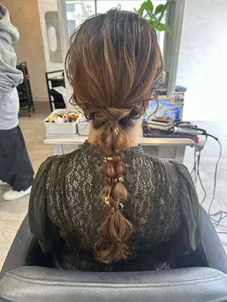 ロング ヘアアレンジ 女性に人気♪ はやしほのかのヘアスタイル