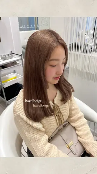 セミロング カラー ParveMix ♡白神みやびのヘアスタイル