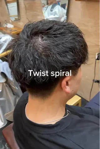 パーマ メンズ メンズ特化/パーマ/ フェードWATARUのヘアスタイル