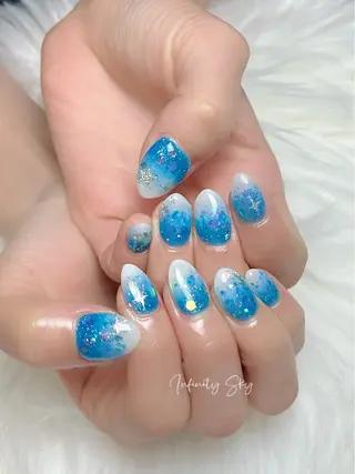 ネイル infinity skyのネイルデザイン