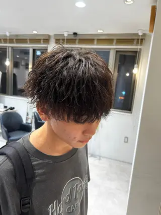 ショート パーマ メンズ AI TOKYO  横浜店所属・メンズ支持数No.1 👑リュウ👑のヘアスタイル