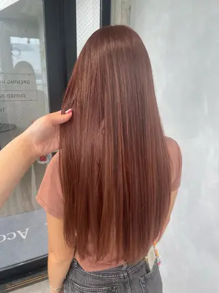 カラー 暖色/ハイトーン/ カラー/HBLのヘアスタイル