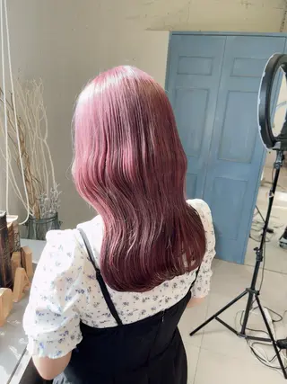 セミロング カラー 310【サンイチマル】所属・透明感ハイトーン🦄 キラ🌈のヘアスタイル