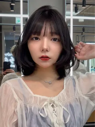 ミディアム カラー 【美髪矯正】 吉村　清志のヘアスタイル