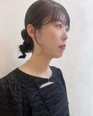 ロング カラー ヘアアレンジ nakahara madokaのヘアスタイル