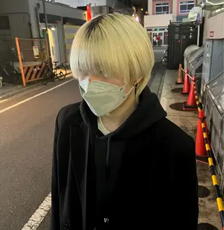 メンズ 韓国ボブ/縮毛矯正 /レイヤーカットのヘアスタイル