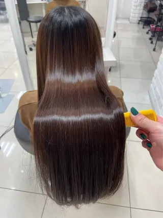 ロング カラー パーマ ✨美髪矯正✨髪質改善 カラー🦋島琉平🦋のヘアスタイル