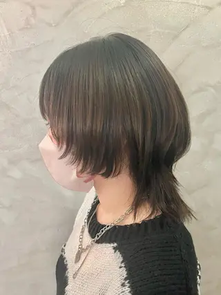 ミディアム FUJINO RYOのヘアスタイル
