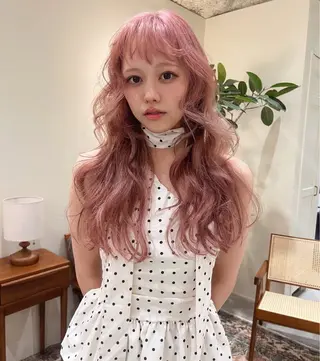 ロング カラー harpers所属・篠原 一華のヘアスタイル