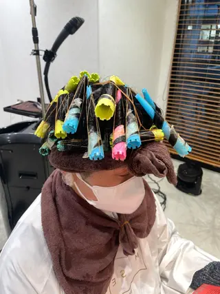 ミディアム パーマ メンズ＆スパ特化 takumiのヘアスタイル