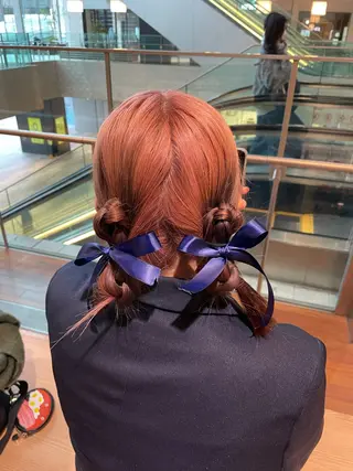 ロング ヘアアレンジ ダブルカラー🦖 /髪質改善⚡️しおりのヘアスタイル