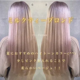 カラー ✨ブリーチなしカラー ×髪質改善✨松村 潤のヘアスタイル
