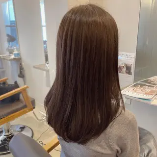 ロング 顔周りデザイン/ ママ美容師/濱ほのかのヘアスタイル