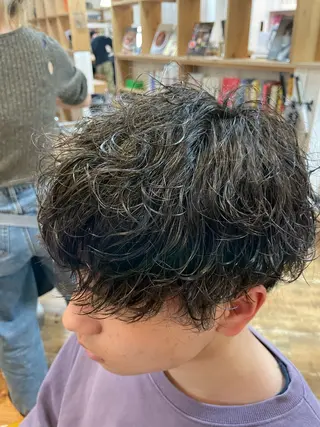 ショート パーマ メンズ Cast by leap所属・YU KIのヘアスタイル