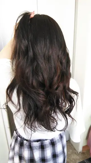 ロング カラー パーマ ヘアアレンジ メンズ キッズ ネイル マツエク・マツパ Beauty&Relaxation MEGUMI所属・MEGUMI megumiのヘアスタイル