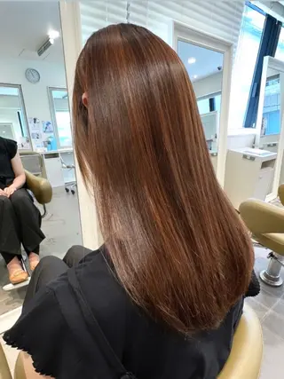 ロング 縮毛·ストレート特化 /サカキ ヒナタ🌻のヘアスタイル