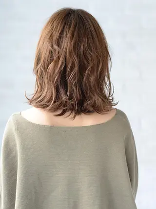 ミディアム カラー パーマ ショート/ボブ オオタダイスケのヘアスタイル