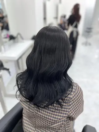 カラー 重くない🤍韓国 暗髪/銀座美容室のヘアスタイル