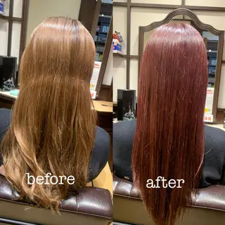 ロング カラー 【くせ毛さんのお悩み 解決🍀】栗橋のヘアスタイル