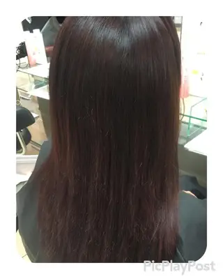 ロング カラー 斎藤 みくのヘアスタイル