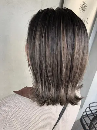 ミディアム カラー lafithhair ruu.南本庄のヘアスタイル