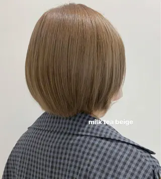 ミディアム カラー 顔周りレイヤー 🎀マリノのヘアスタイル